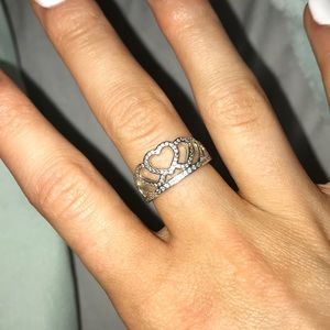 Hearts Tiara Ring